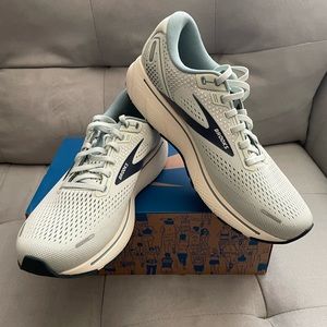 Brooks Ghost 14 Green Sea/Navy Women’s Size 10 Running Shoes